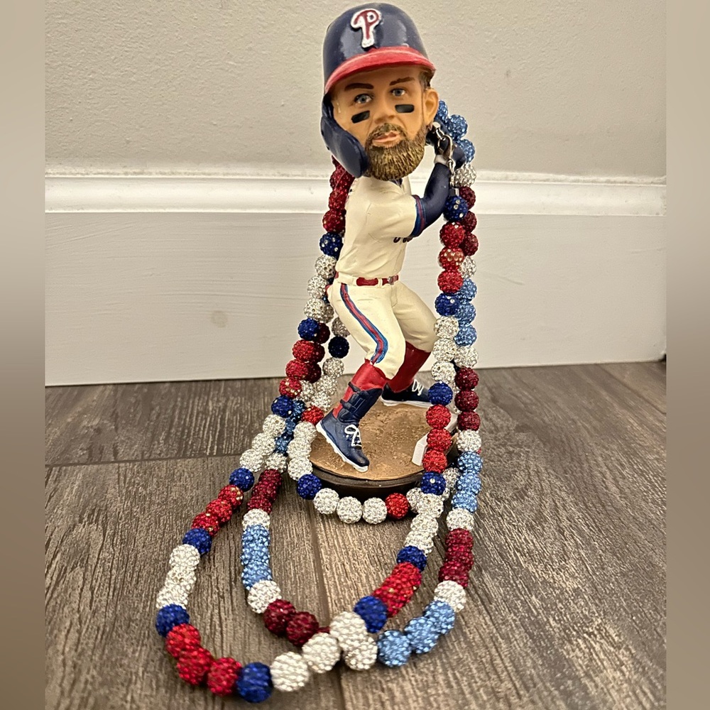 PHILLIES 💎Rhinestone Studded Clay Bead Necklaces 💎CUSTOM made to order